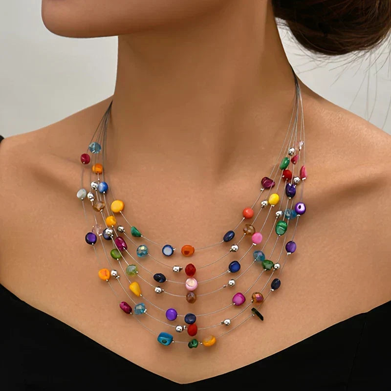 NORHEEN | ELEGANT MULTI-LAYER BOHEMIAN BEADED NECKLACE