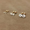 Elegant Earring Trio: 3 Pairs of Stylish Earrings