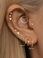 Classic 14K Solid Gold Hoop Earrings