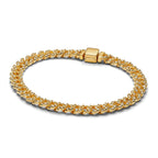 White Gold Pave Cuban Bracelet
