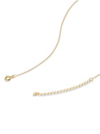 18k Gold Vermeil Birthstone Cross Pendant Necklace