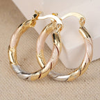Retro Circular Hoop Earrings