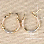 Retro Circular Hoop Earrings