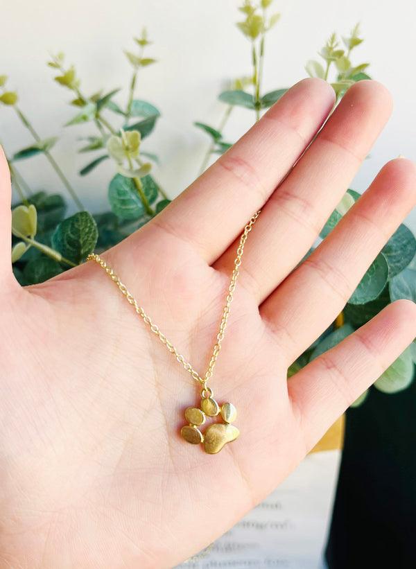 Gold-Dipped Pendant Necklace