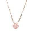 Radiant Diamond Blossom Necklace