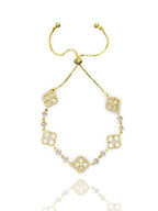 Radiant Diamond Blossom Bracelet