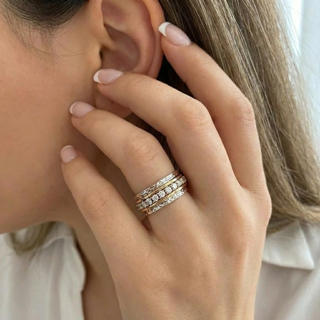 Classic Gold and Silver Vintage Ring