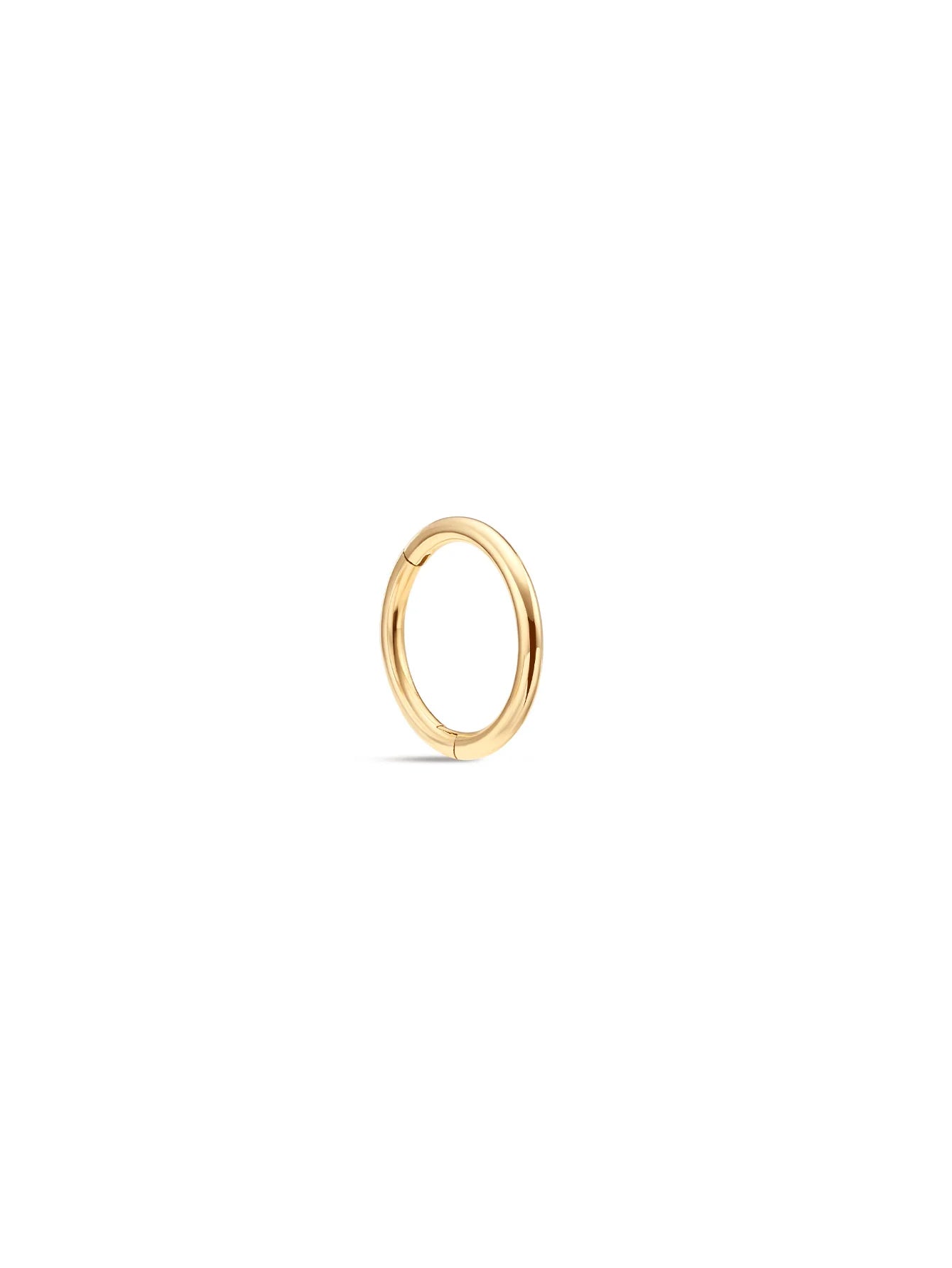 Classic 14K Solid Gold Hoop Earrings
