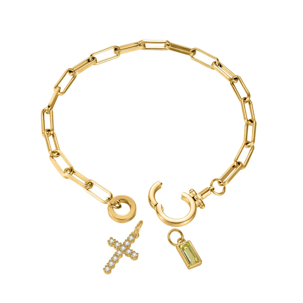 Nova Paperclip - Sleek Minimalist Link Bracelet with Bold Impact