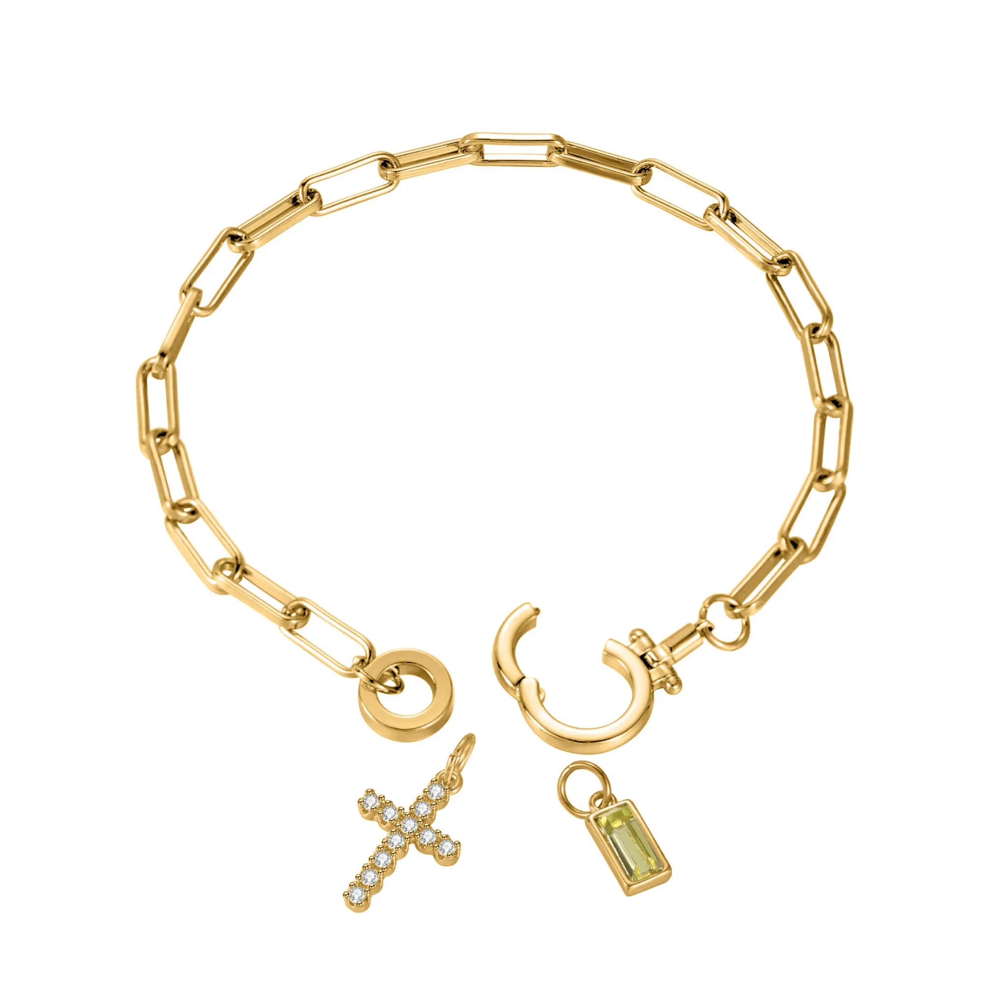 Nova Paperclip - Sleek Minimalist Link Bracelet with Bold Impact