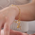 Nova Paperclip - Sleek Minimalist Link Bracelet with Bold Impact