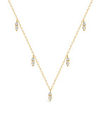 18k Gold Vermeil Flowing Droplet Pendant Necklace