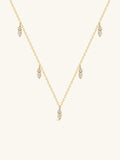 18k Gold Vermeil Flowing Droplet Pendant Necklace