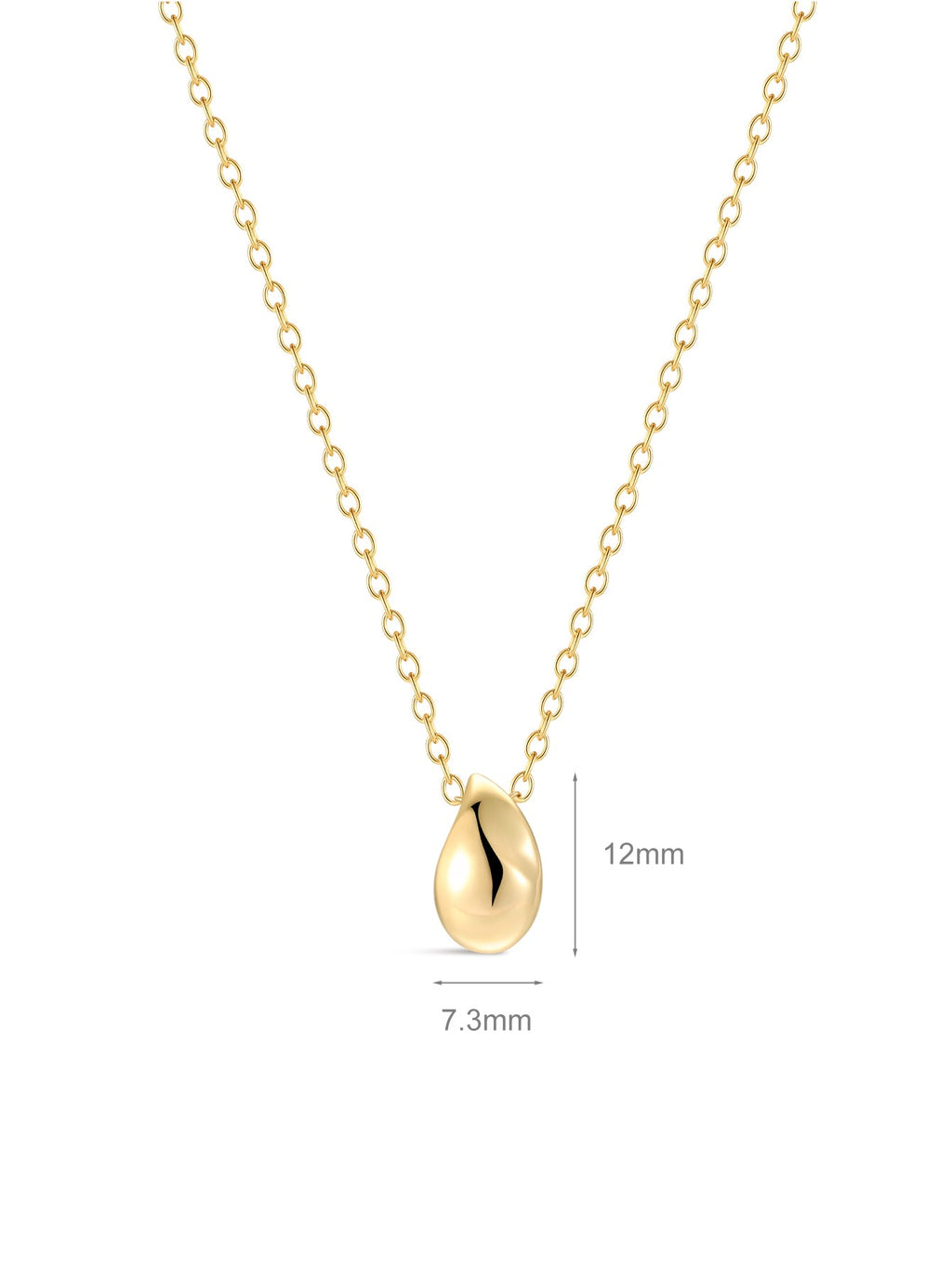 18k Gold Vermeil Flow Pendant Necklace