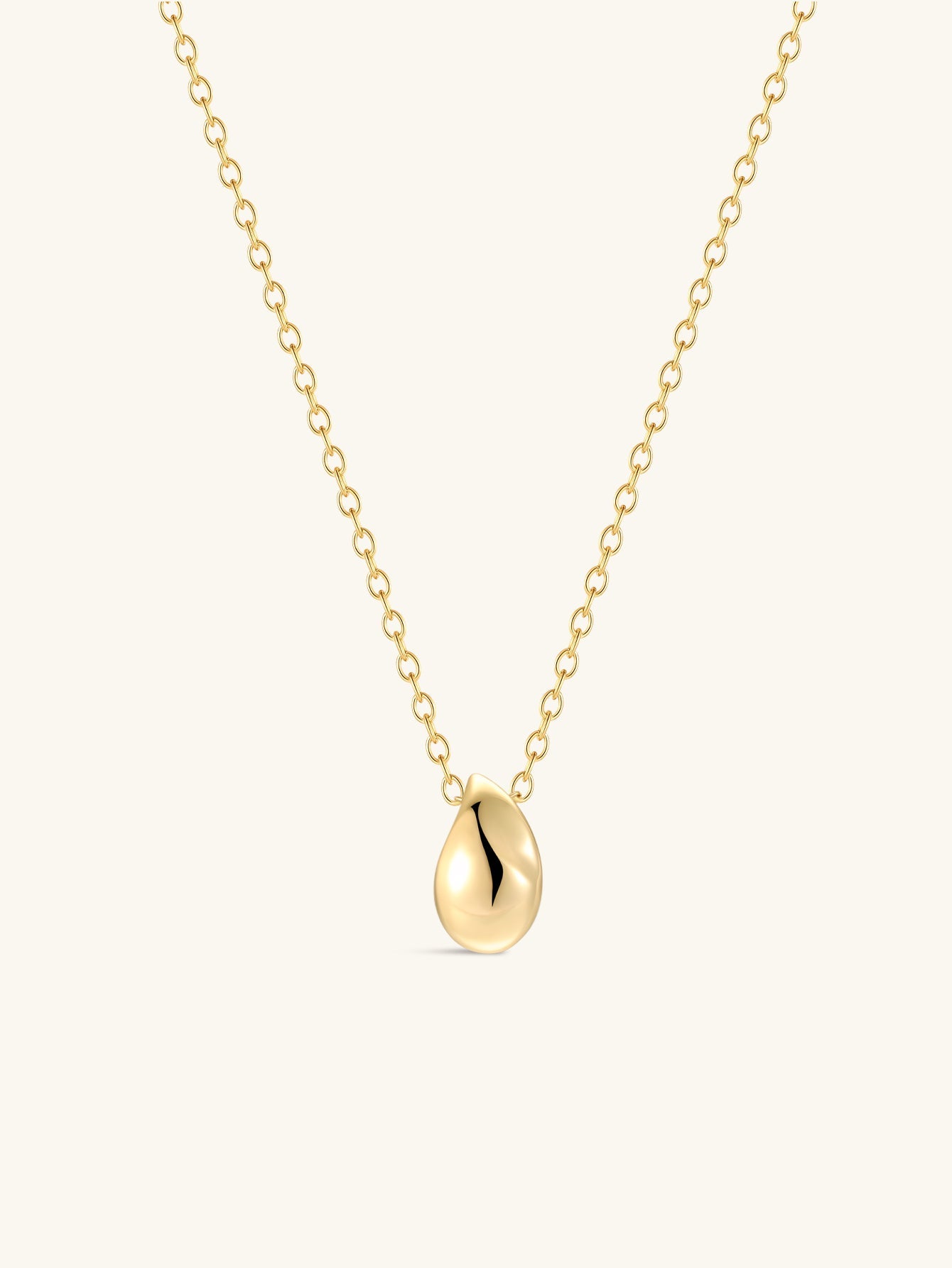 18k Gold Vermeil Flow Pendant Necklace