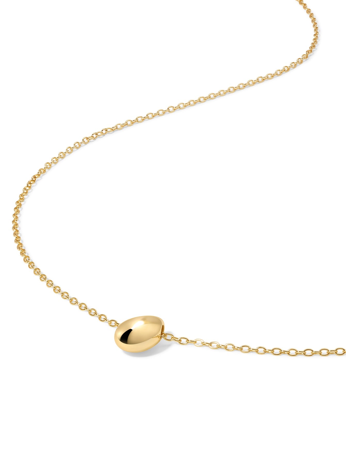 18k Gold Vermeil Flow Pendant Necklace