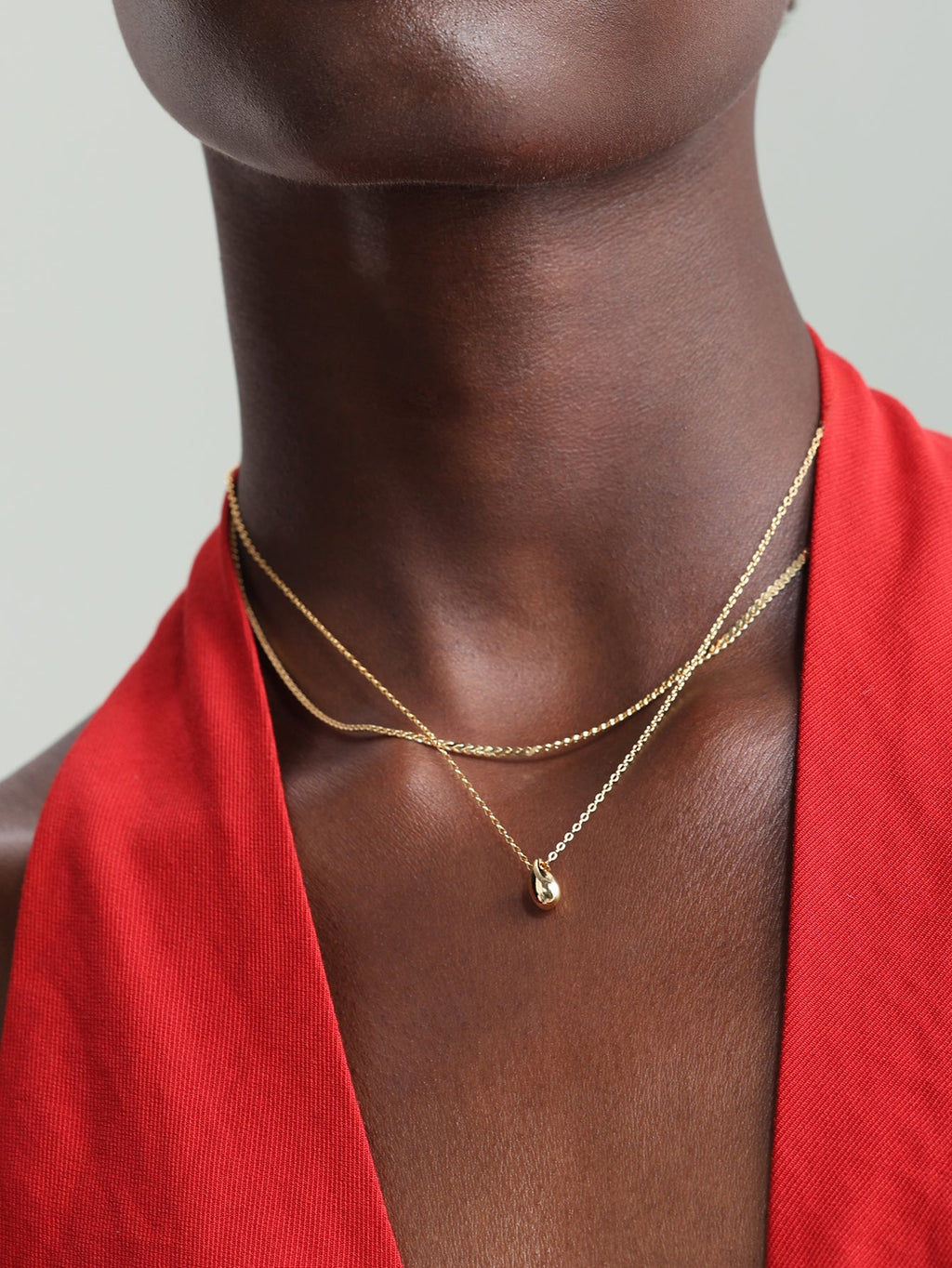 18k Gold Vermeil Flow Pendant Necklace