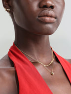 18k Gold Vermeil Flow Pendant Necklace