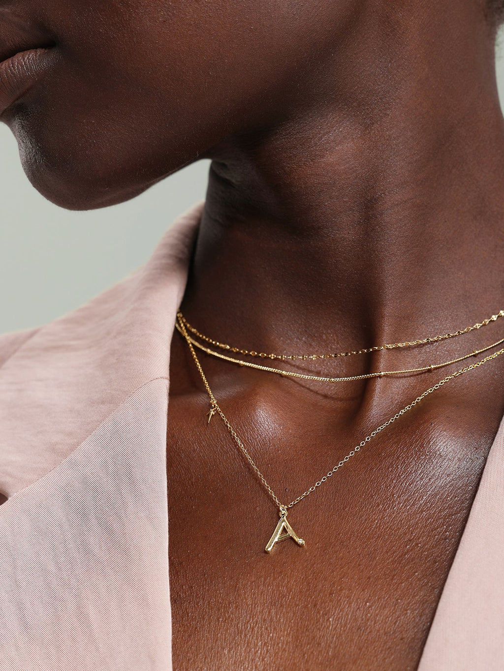 18k Gold Vermeil Personalized Initial Pendant Necklace