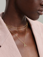 18k Gold Vermeil Personalized Initial Pendant Necklace