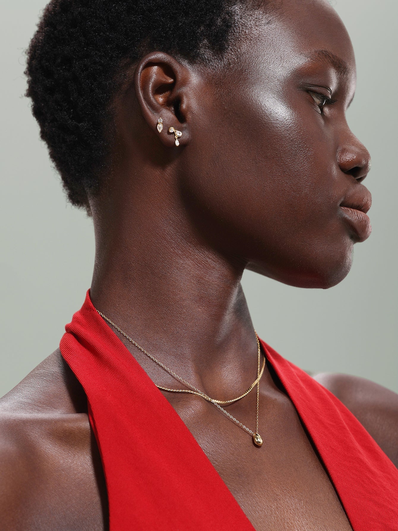 18k Gold Vermeil Flow Pendant Necklace