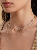 Bold Boyfriend Chain Necklace in 18k Gold Vermeil