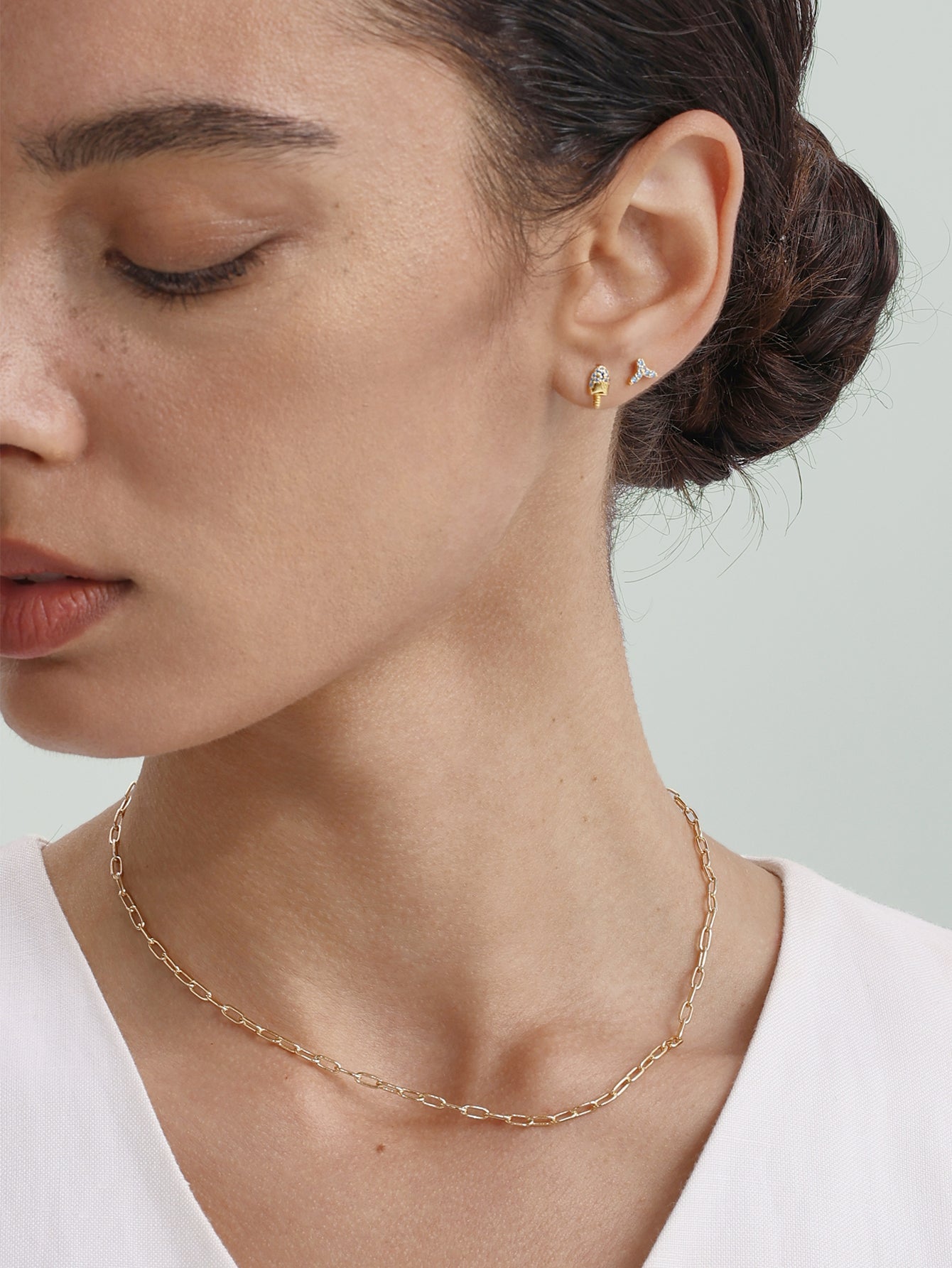 Bold Boyfriend Chain Necklace in 18k Gold Vermeil