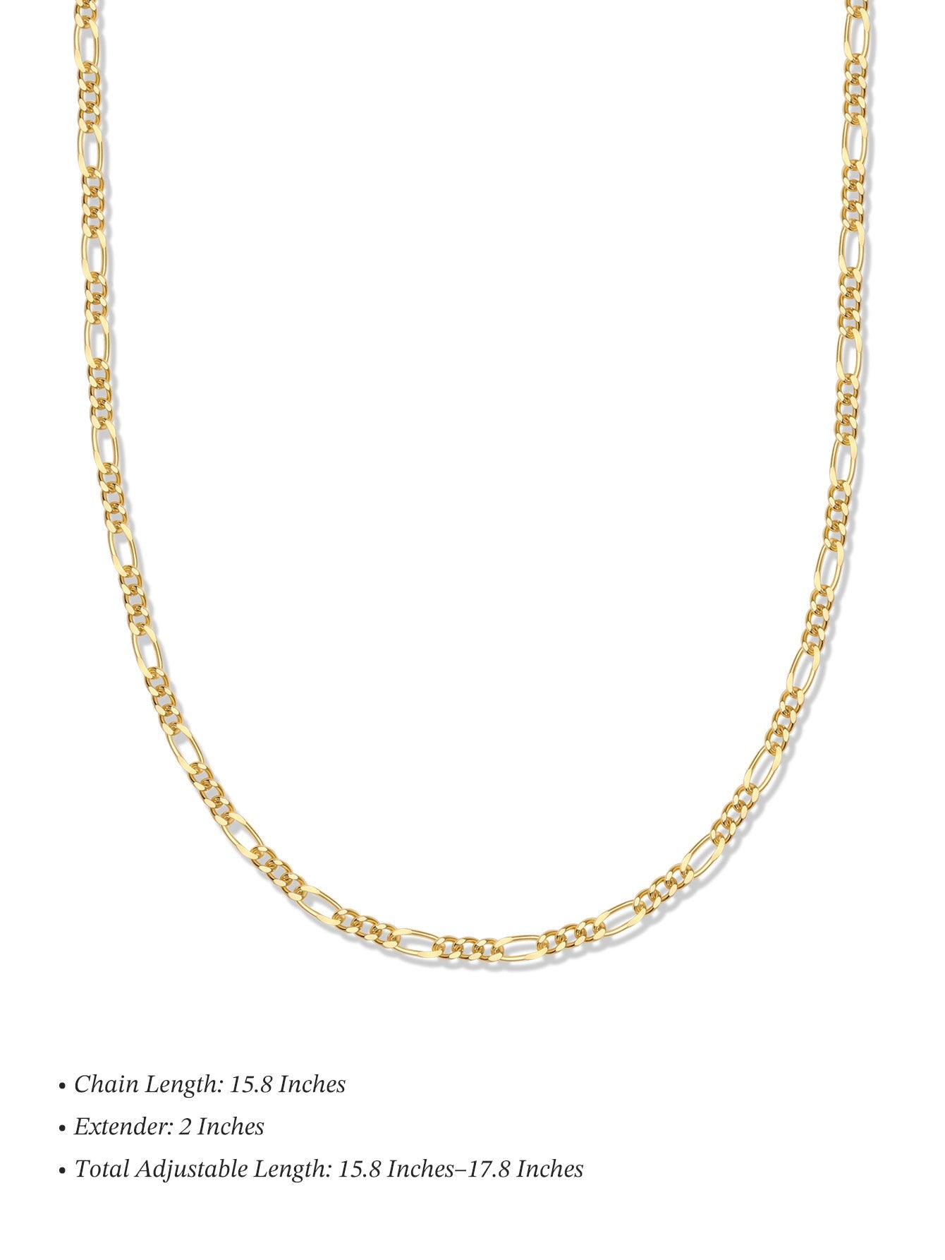 18k Gold Vermeil Figaro Link Necklace