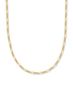 18k Gold Vermeil Figaro Link Necklace