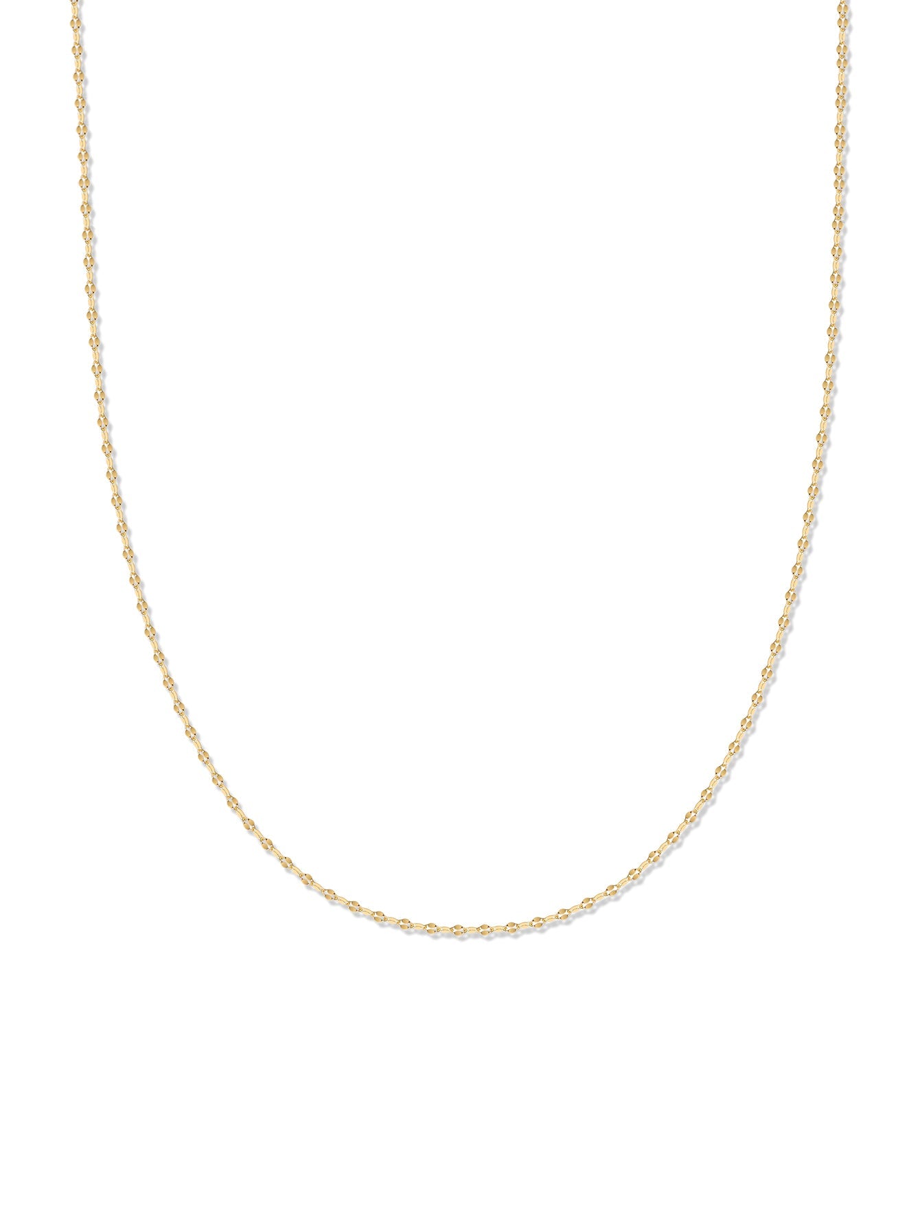 18k Gold Vermeil Baby Rolo Necklace