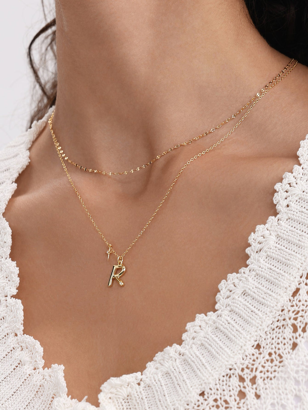 18k Gold Vermeil Baby Rolo Necklace