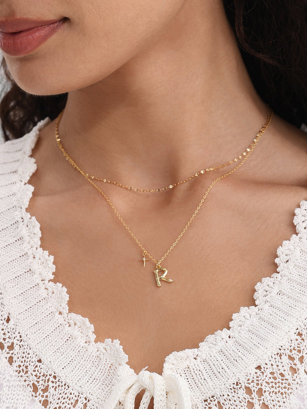 18k Gold Vermeil Baby Rolo Necklace