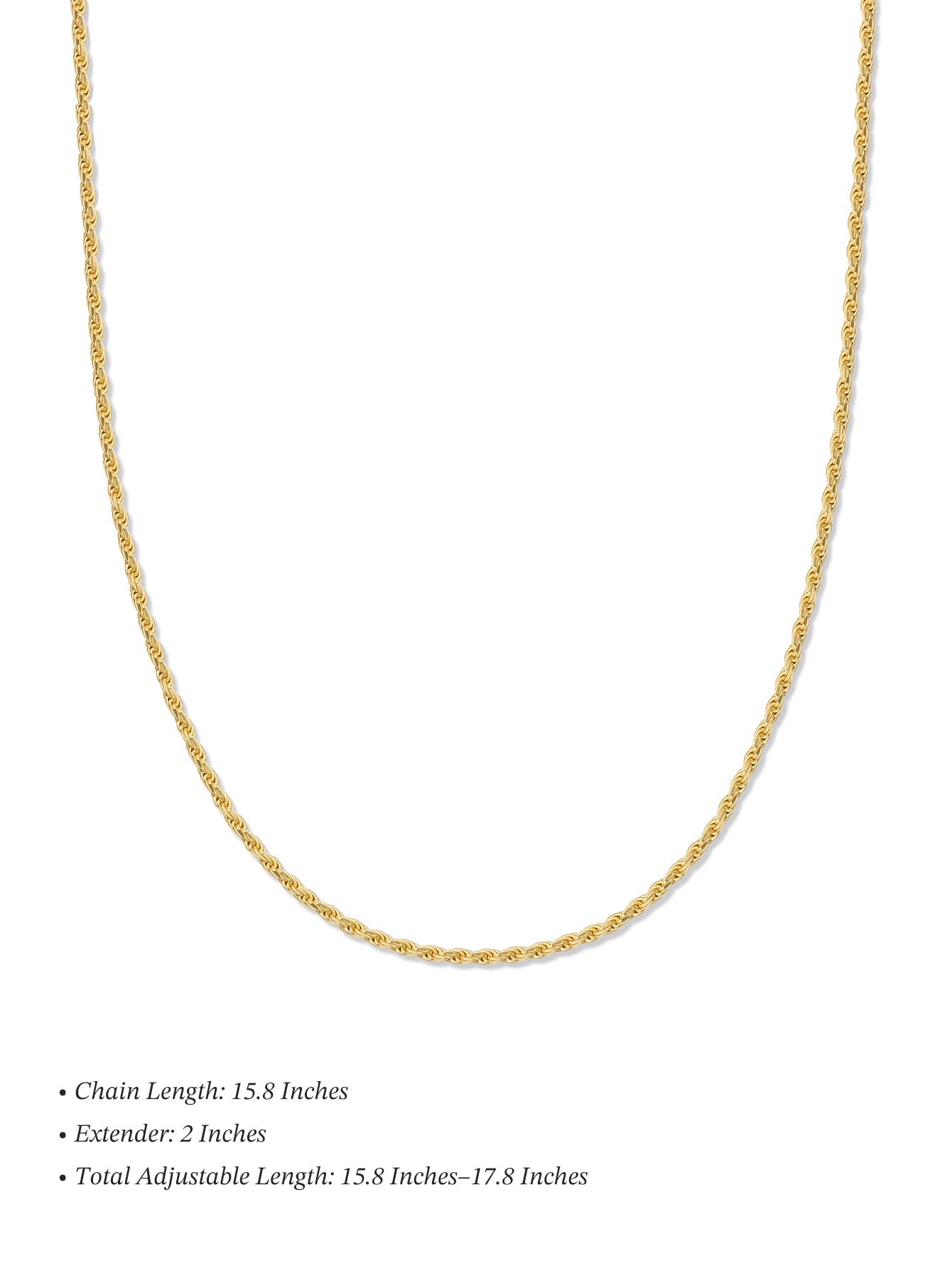 18k Gold Vermeil Curb Link Necklace