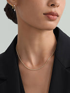 18k Gold Vermeil Curb Link Necklace