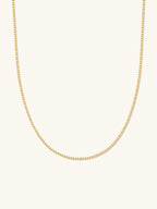 18k Gold Vermeil Box Chain Pendant Necklace