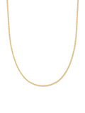 18k Gold Vermeil Box Chain Pendant Necklace