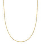 18k Gold Vermeil Box Chain Pendant Necklace