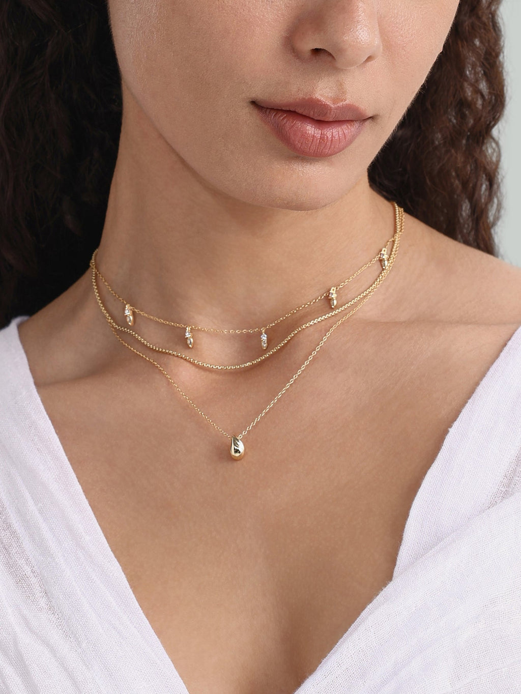 18k Gold Vermeil Flow Pendant Necklace