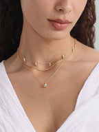18k Gold Vermeil Flow Pendant Necklace