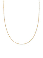 18k Gold Vermeil Beaded Chain Necklace