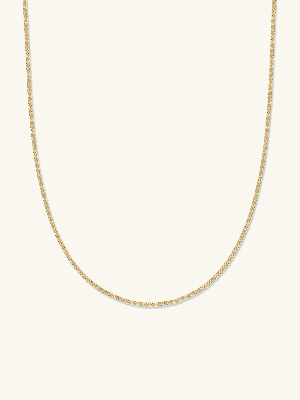 18k Gold Vermeil Cable Chain Pendant Necklace