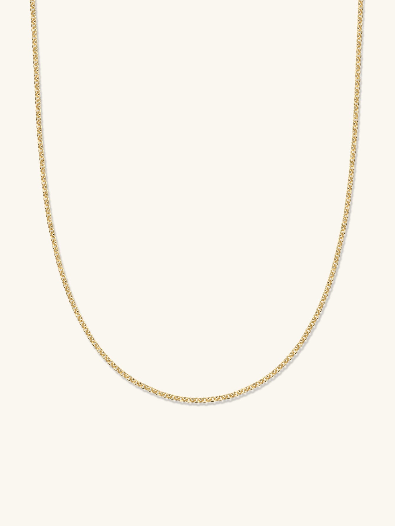 18k Gold Vermeil Cable Chain Pendant Necklace