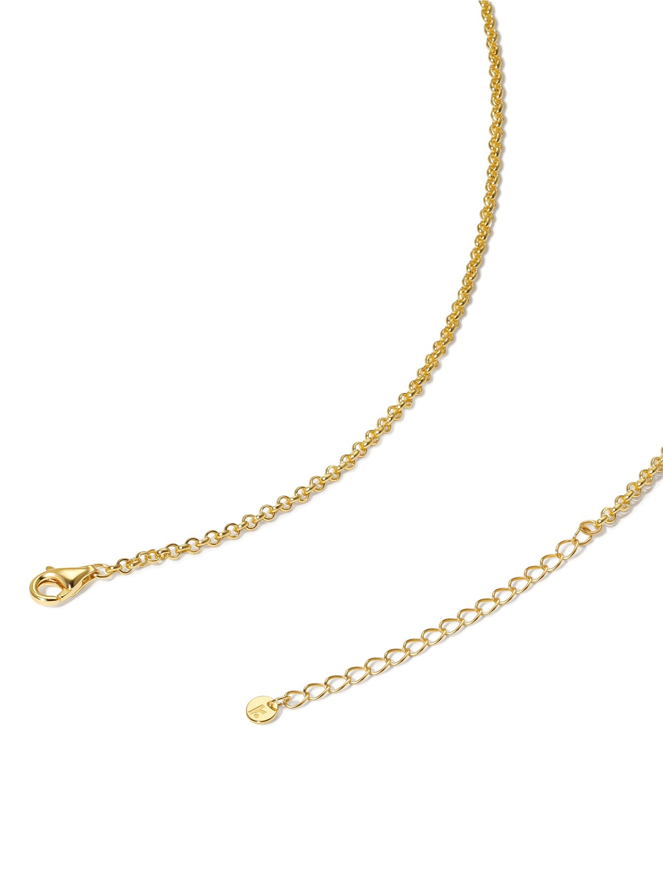 18k Gold Vermeil Cable Chain Pendant Necklace