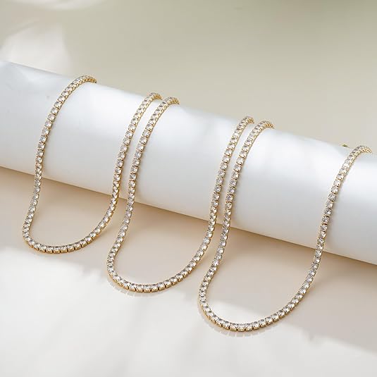 Gold Tennis Necklace