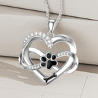 Heart and Paw Infinity Necklace