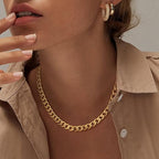 Bold Gold Cuban Link Necklace