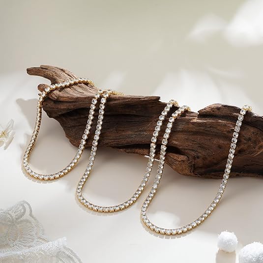 Gold Tennis Necklace