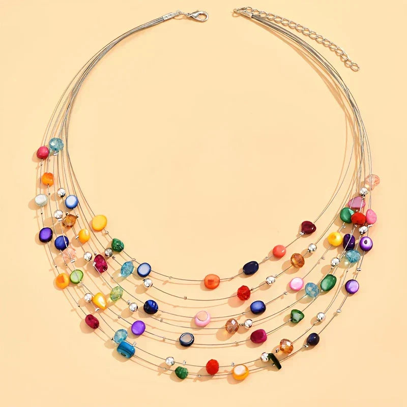NORHEEN | ELEGANT MULTI-LAYER BOHEMIAN BEADED NECKLACE