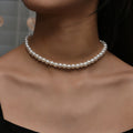 Elegant Gisa Gold Pearl Necklace