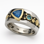 LLEWELYN | Sapphire Blue Crystal Ring